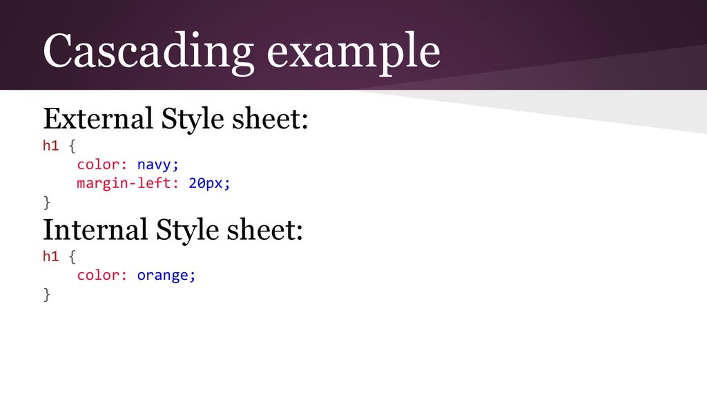 Cascading Style Sheets ppt download